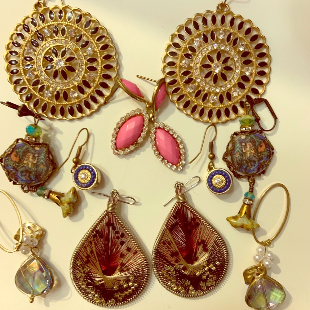 Six Sets of Designer Earrings